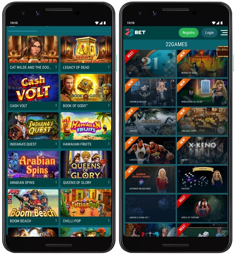 22bet-casino screenshot