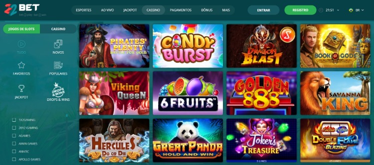22bet-casino screenshot