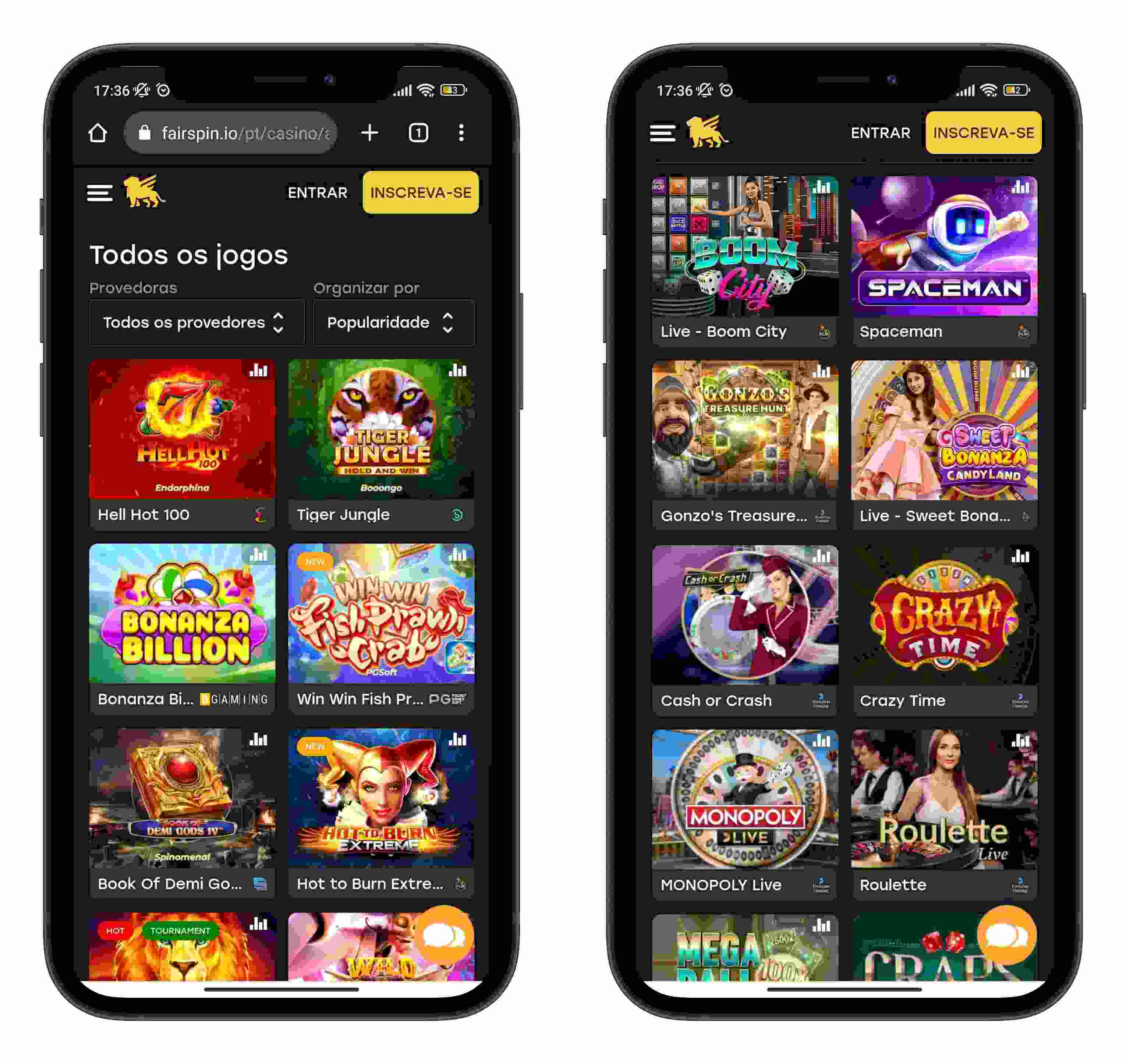 fairspin-casino screenshot