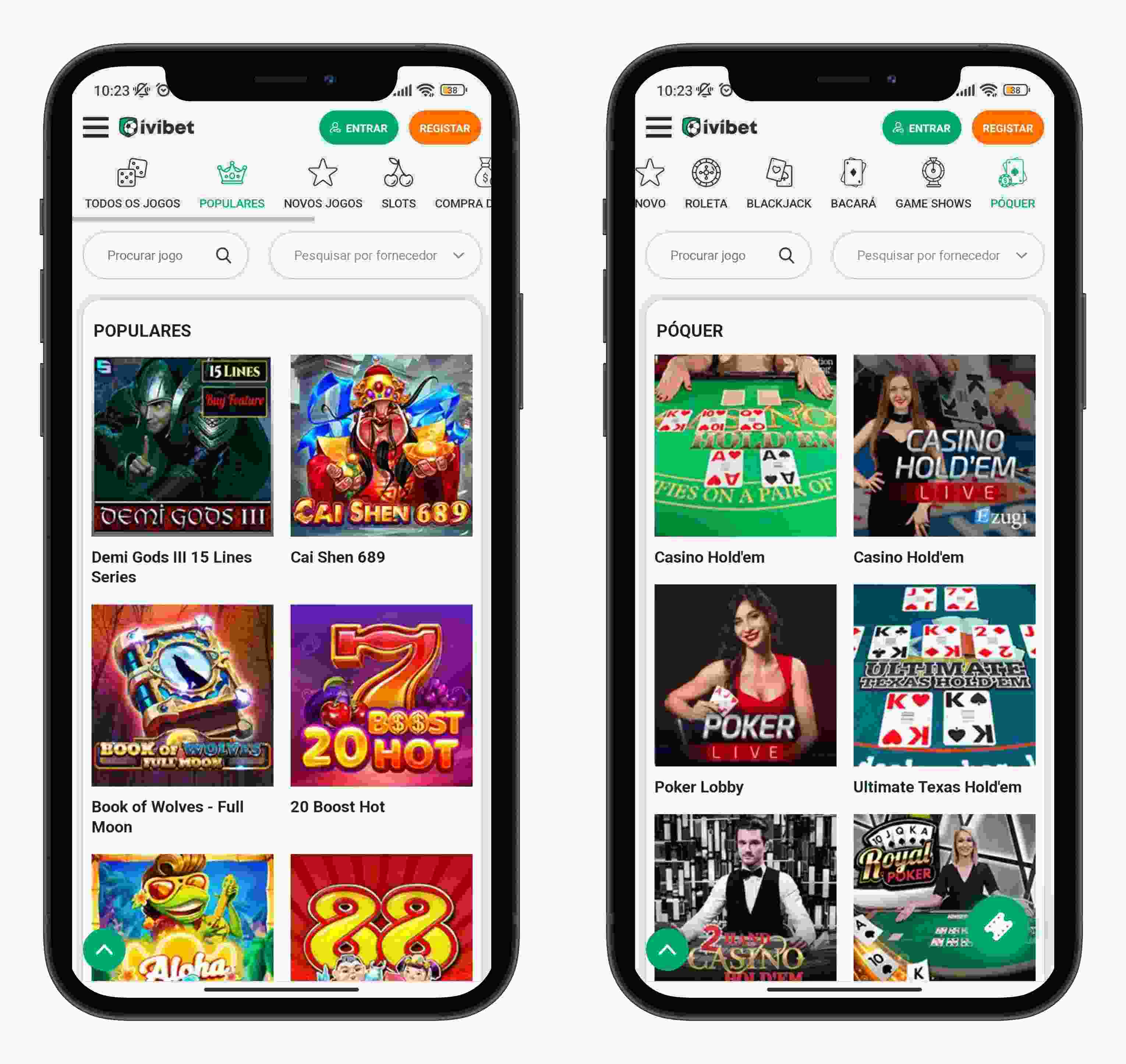 ivibet-casino screenshot