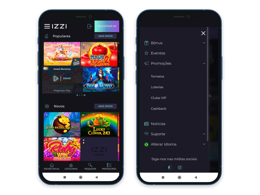 izzi-casino screenshot
