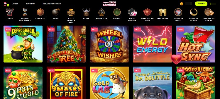 spin-samurai-casino screenshot