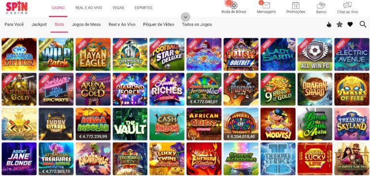 spincasino screenshot