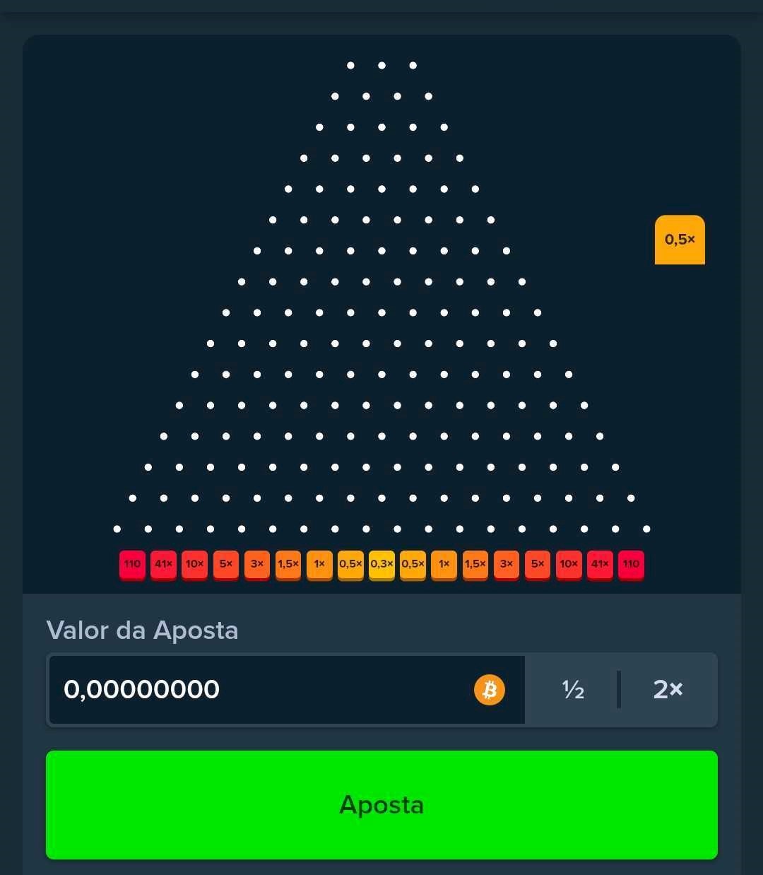 tela do jogo plinko