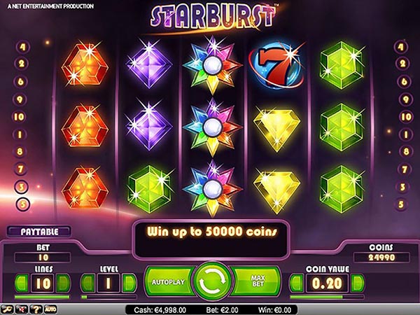 Starburst slot